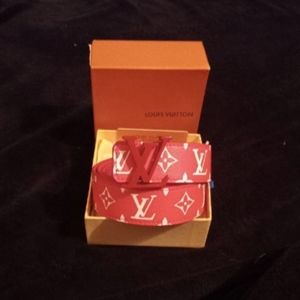 Louis Vuitton Belt 150 cm Red